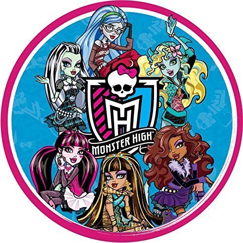 Monster High Round Edible Image Photo Cake Topper Sheet Birthday Party - 8 Inches Round - 10131