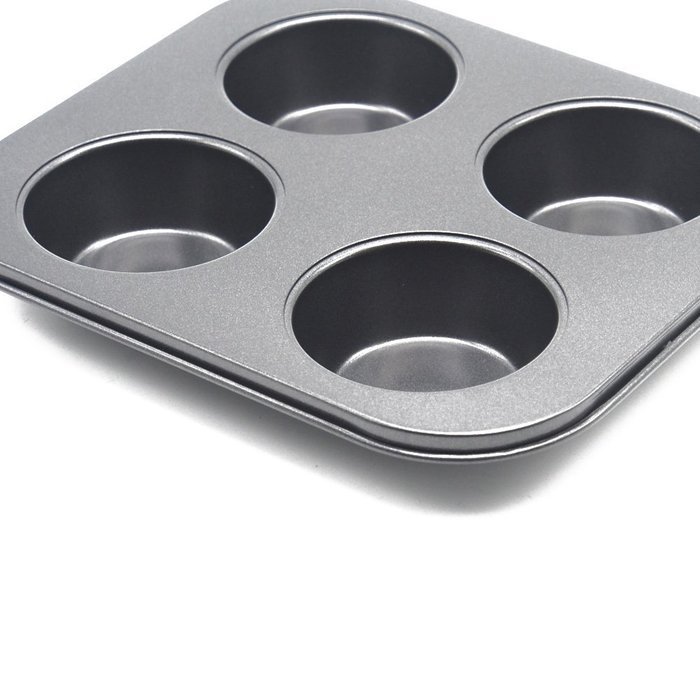 Wenwins 4 Cup Muffin Pans-baking cups-Non Stick Bakeware for Muffins N4