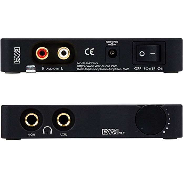 SMSL VMV VA2 Hifi Amplifier Desktop High-End Headphone Amplifier (BLACK) N3