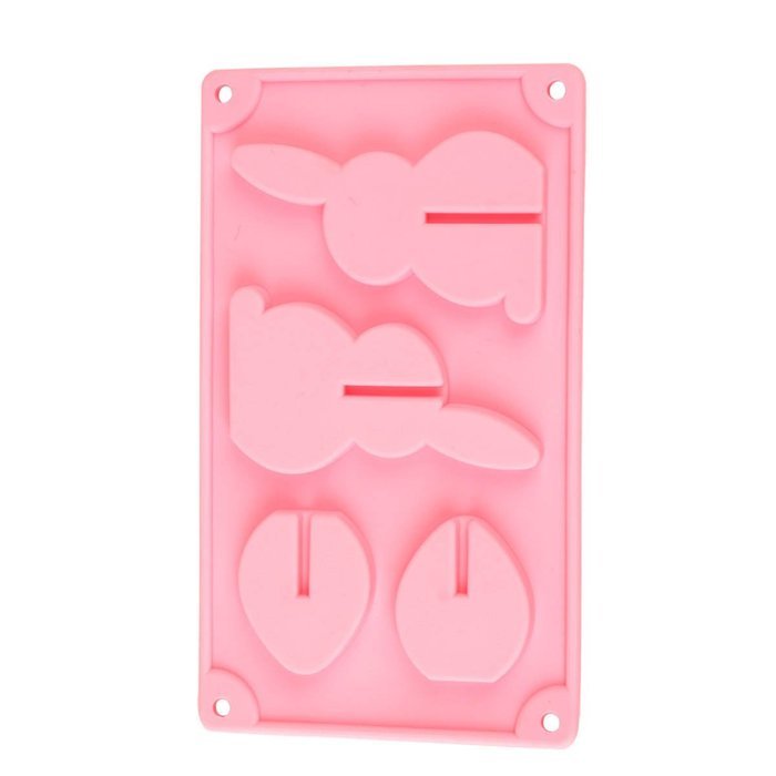 Ckeyin 2pcs Rabbit Shaped Mold Silicone Chocolate Mold Biscuits Fondant Baking Tools N4