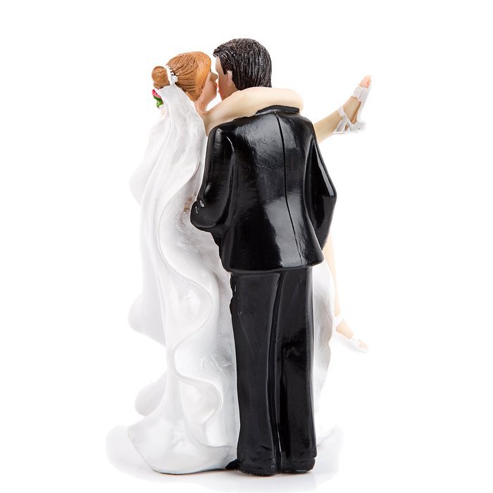 Better Line Funny Decorative Cake Toppers - Bride Carrying the Groom Cake Topper N12