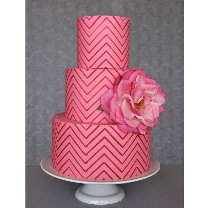 Sweet Elite Tools Chevron Texture Sheets - Set of Three Chevron Impression Mats By Lauren Kitchens N7
