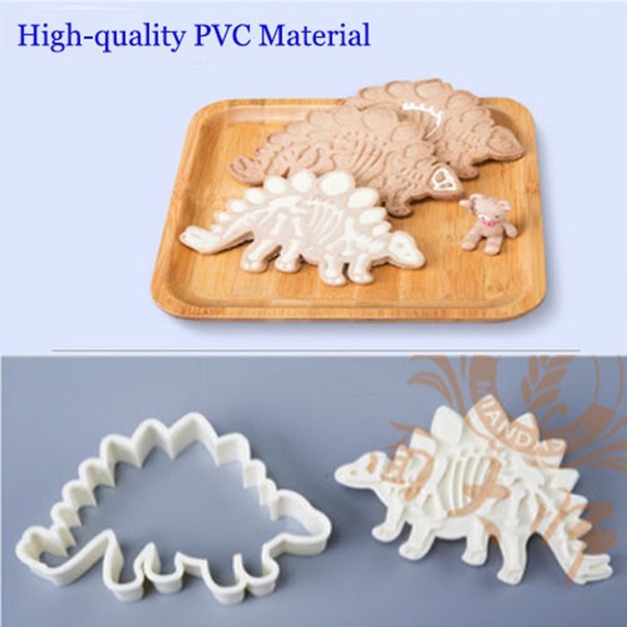 53motor-Home 6X Plastic Dinosaur Cookies Cutter Biscuit Pastry Cake Fondant Baking Mould N3