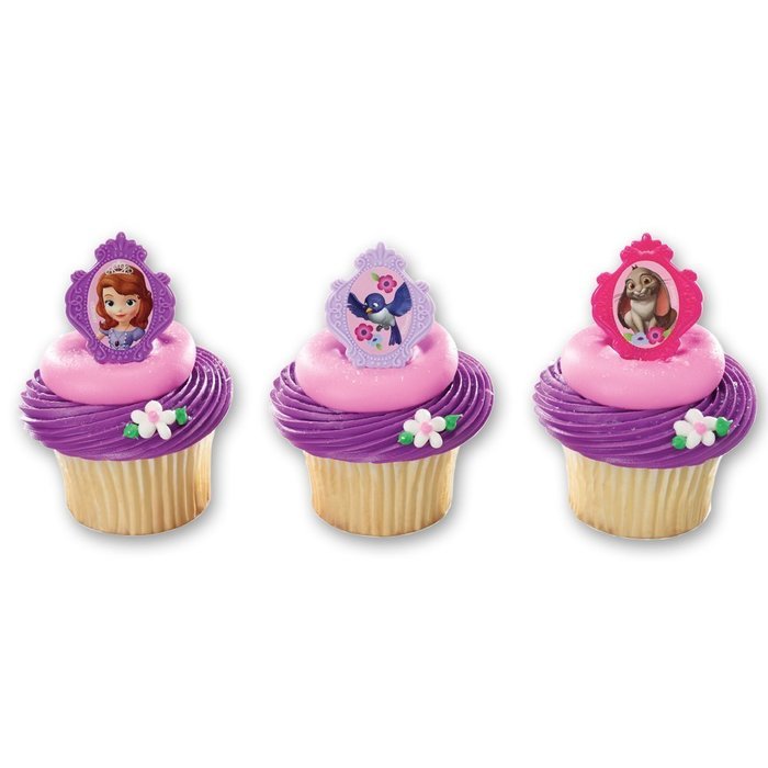 DecoPac Sofia The First Sofia's Friends Cupcake Rings (12 Count)