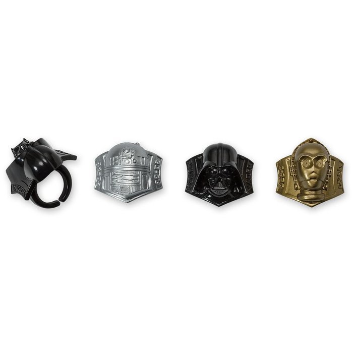 DecoPac Star Wars Darth Vader, R2-D2, C-3PO Cupcake Rings (24 Count) N3