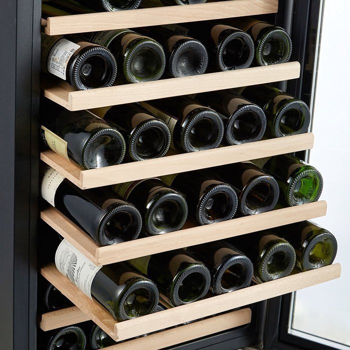 Kalamera 28 Bottle Stainless Steel Freestanding Wine Refrigerator N5