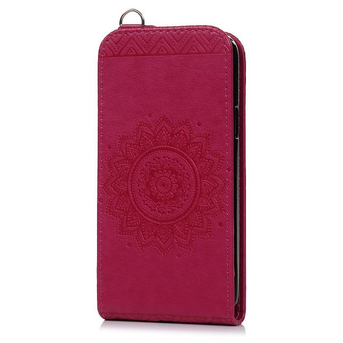 Badalink Galaxy S5 Mini Up-Down Open Folio Flip Case Kickstand Vertical PU Leather Embossed Totem Magnetic Snap... N79