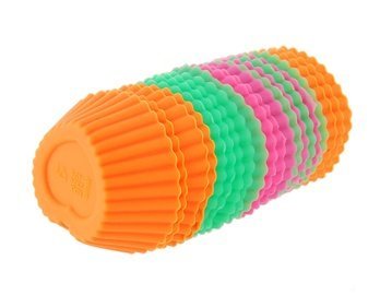 20pcs Heart Shaped Silicone Cake Mould N7