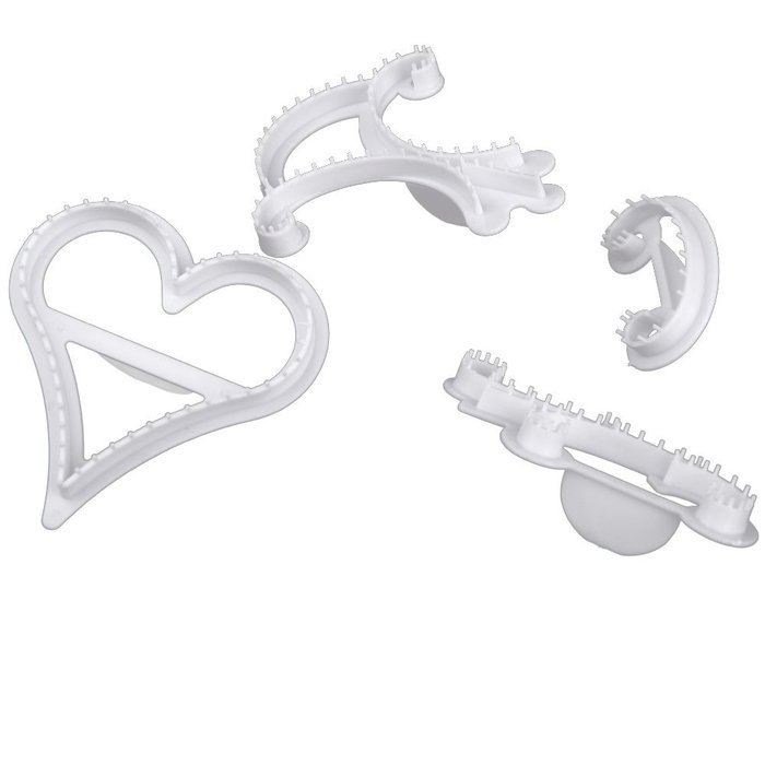 Carlie 100 Pieces DIY Cake Decoration Kit Eco-friendly Mold Cookie Biscuit Cupcake Decorating Kit With Box Packing N4