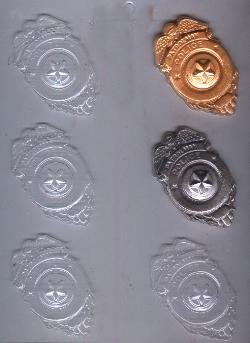 Police Badge Candy Molds