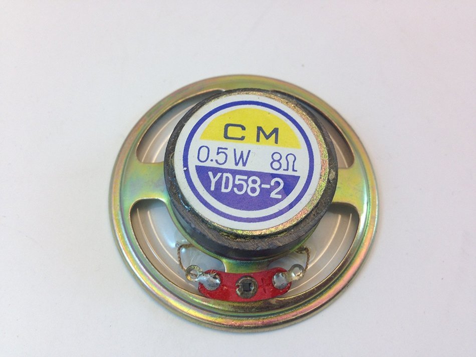 ces 2.25" ROUND POLY CONE SPEAKER WEATHER RESISTANT .5 OZ MAGNET .5WATT @ 8 OHMS (5 PAIRS) N4
