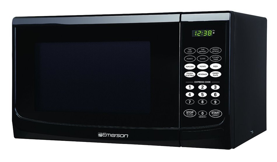 Emerson MW9255B, 0.9 CU. FT. 900 Watt, Touch Control, Black Microwave Oven N3