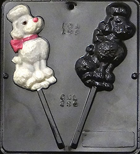 Poodle Lollipop Chocolate Candy Mold 294