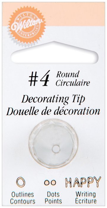 Wilton No.4 Decorating Tip, Round