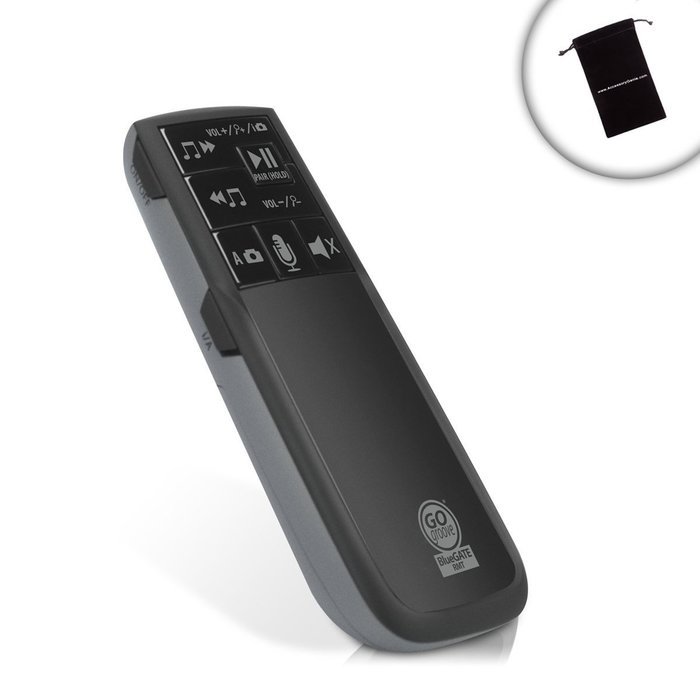 GOgroove Multimedia Bluetooth Music Remote Control with Audio Playback & Voice Commands - Sync Your Device w/...