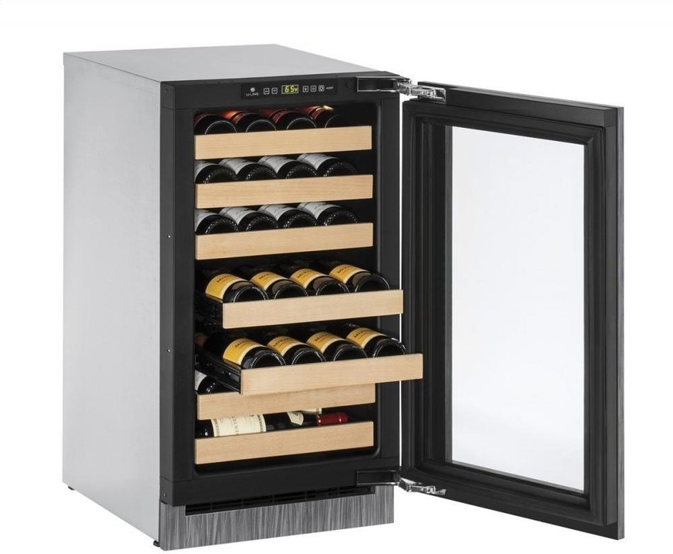 U-Line U2218WCINT00B 18" 2000 Series Built-In Wine Cooler with 31 Bottles Bottle Capacity, in Panel Ready N3