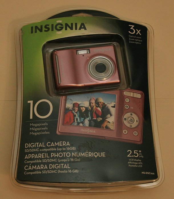 Insignia NS-DSC10A 10.0 MP Digital Camera - Pink
