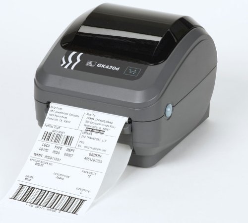 Zebra GK42-202511-000 GK420D Direct Thermal Printer, Monochrome, 6" H x 6.75" W x 8.25" D, With USB, Serial, and...