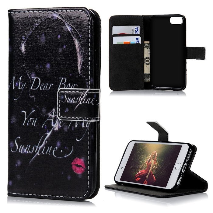 iPhone 7 Case (4.7 inch) - Wallet Folio Flip Premuim PU Leather Case Colorful Print Design with Stand Magnetic... N98