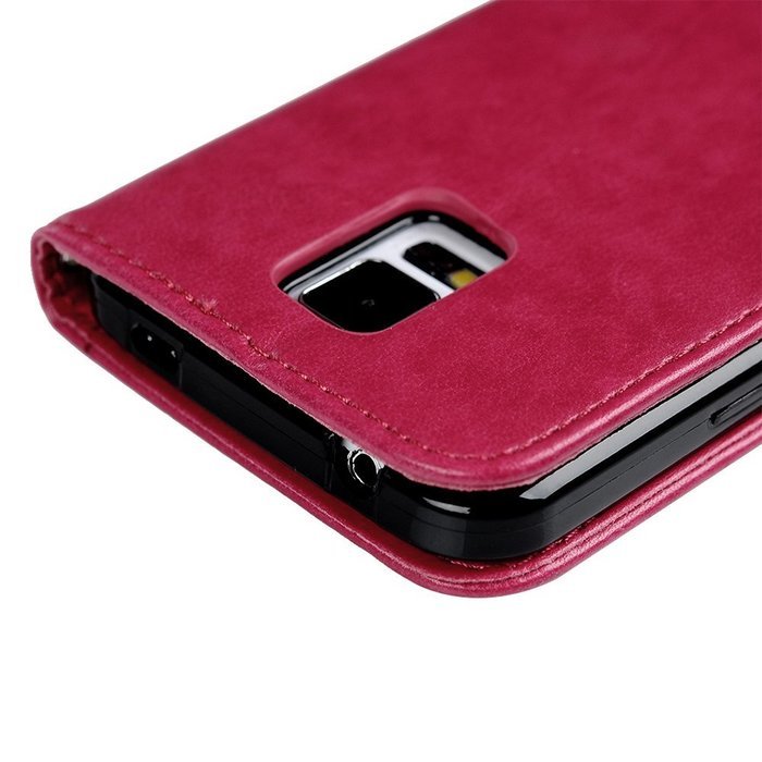 S5 Case,Samsung Galaxy S5 Case (i9600) - Wallet Embossed Flower Tree PU Leather Soft TPU Inner Cover with Magnetic... N31