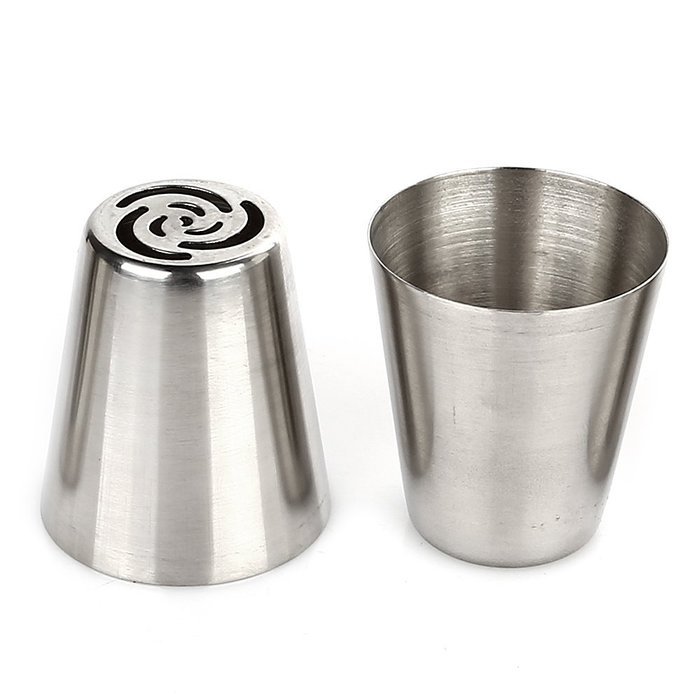 Hommii 7pcs/set Russian Icing Piping Nozzles Cake Decoration Tips Home Baking DIY Tool Tulip Rose Nozzle Tip N3
