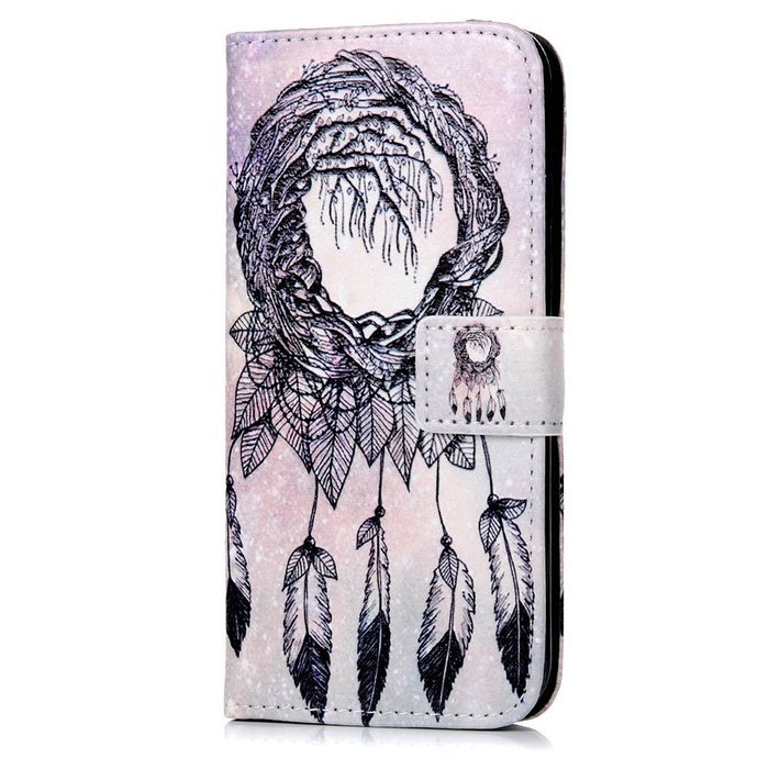 iPhone 7 Case (4.7 inch) - Wallet Folio Flip Premuim PU Leather Case Colorful Print Design with Stand Magnetic... N109