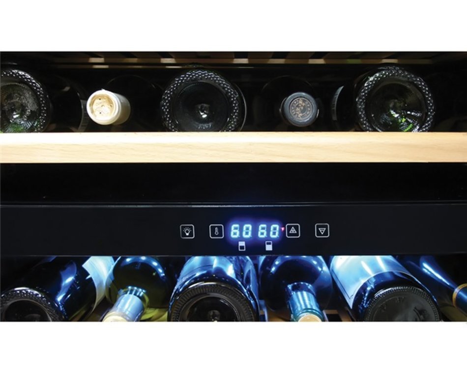 Vinotemp VNTVT-155SBW 155-Bottle Dual-Zone Wine Cooler N2