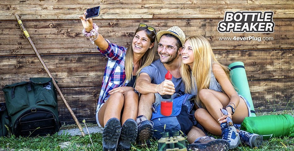 Music Bottle Speaker - Bluetooth and TF Card Mode of Playing [Assorted Colours] N5