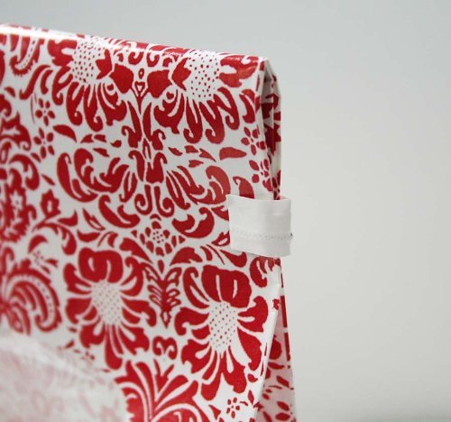Siege Cupcake Creations Red Damask Cookie and Treat Bag, Set of 4 N3