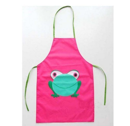 Kids Waterproof Aprons,Cartoon Frog Pattern Aprons,Let Clothes Clean N3