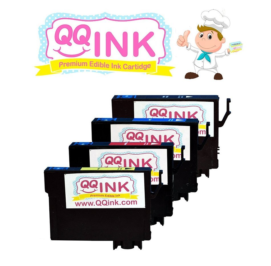 Premium Edible Ink cartridge for Epson T220 Expression XP-320, XP-420, XP-424, WorkForce WF-2630, WF-2650, WF-... N5