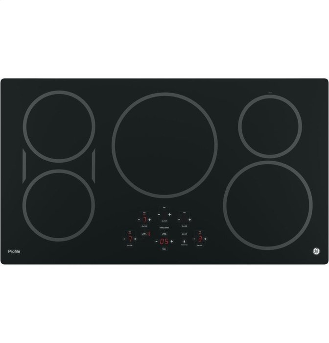 GE Profile 36" Black Touch Control Electric Induction Cooktop N4