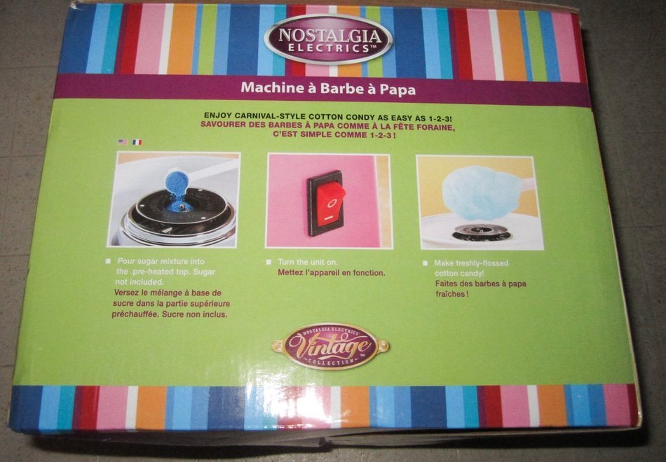 Nostalgia Electrics Model Ccm305 Cotton Candy Maker N3