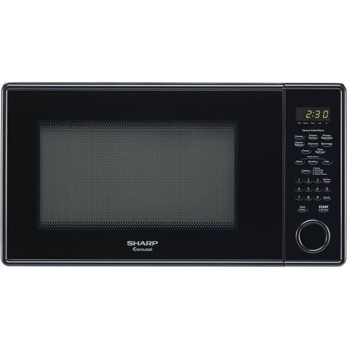 Sharp R459YK Carousel Countertop Microwave Oven, 1000-watt , Black N3