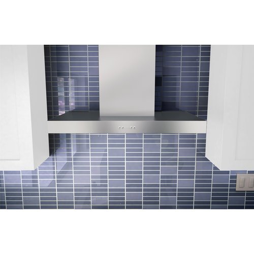 Miseno MH00836AS 750 CFM 36" Stainless Steel Wall Mounted Range Hood with Dual H, Stainless Steel