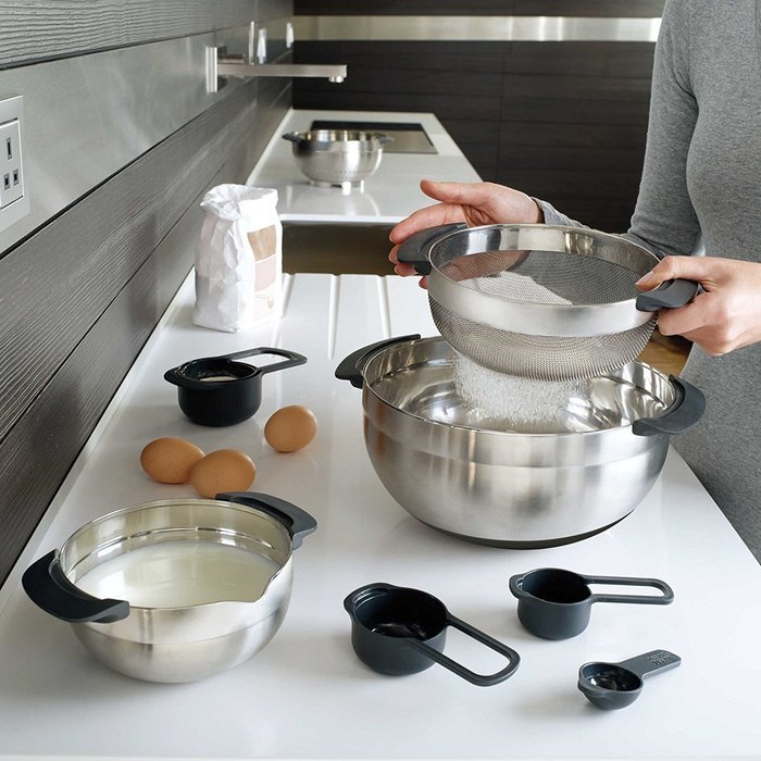 Joseph Joseph® 100 Series 9Piece Stainless Steel Nesting Mixing Bowl