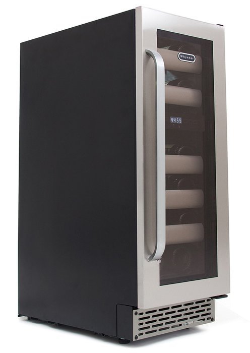 Whynter BWR-171DS Elite 17-Bottle Seamless Stainless Steel Door Dual Zone Built-in Wine Refrigerator N5