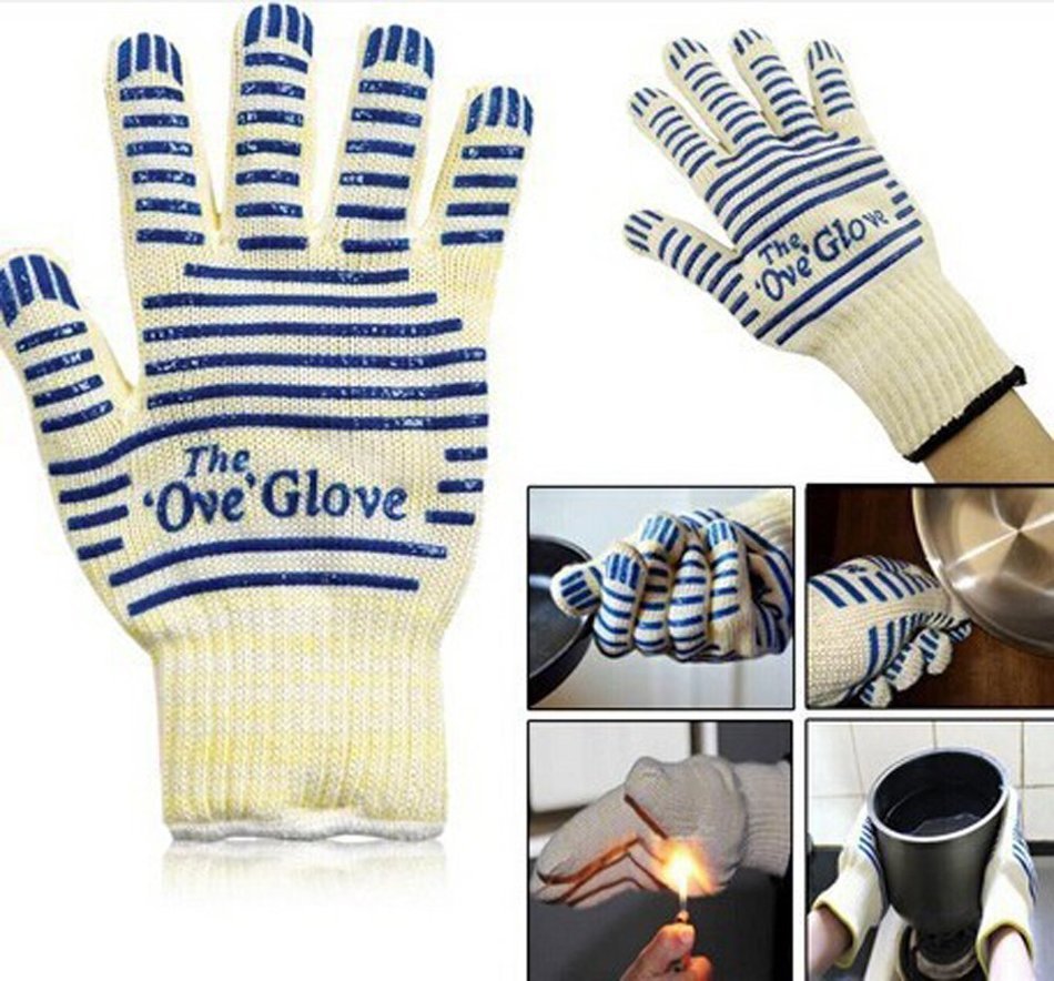 Itinlu 1x Kitchen Microwave Oven Glove Heat Proof Resistant 540 F Cooking Tools for Right Left Hand Protective... N3