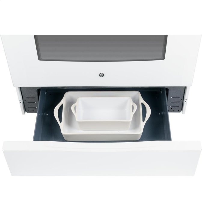 GE JGB640DEFWW 30" White Gas Sealed Burner Range N8