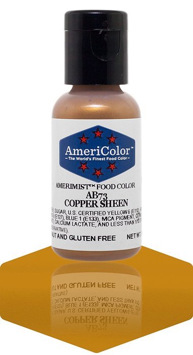 AmeriColor AmeriMist Edible Paint & Airbrush Colour - Copper Sheen - .65 oz