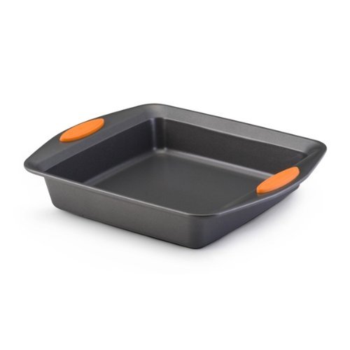 Rachael Ray Oven Lovin' Non-Stick 9" Square Cake Pan, Orange N2