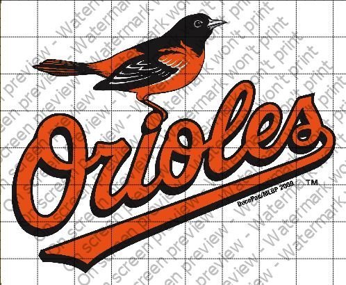 Baltimore Orioles Licensed Edible Cake Topper #4663 N2