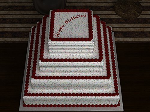 Euro Tins multi layer cake pans wedding cake pan Square 4 tier 5" deep cake tin set N3