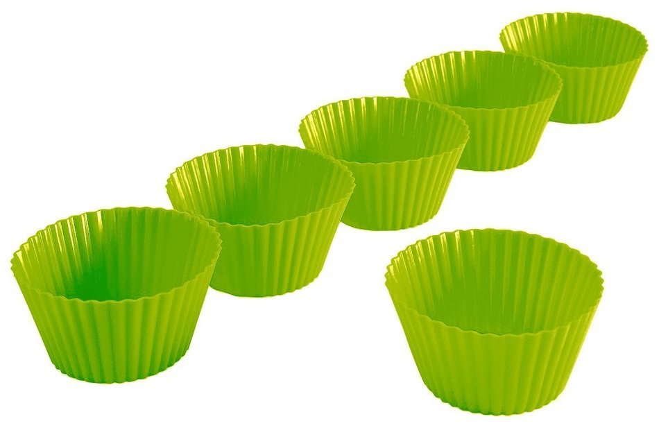 Silicone Baking Cups, - 6 Pack Orange - Cupcake Liners, Muffin Cups - Non-Stick, Heat Resistant Mini Baking Molds... N2