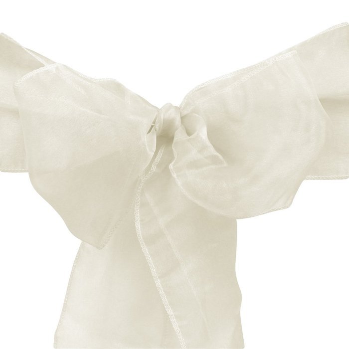 LinenTablecloth Organza Sash (10-Piece) Eggplant N20