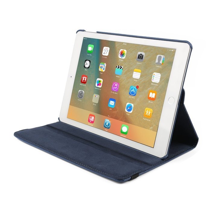 ipad Case Red,TechCode 360 Degrees Rotating Magnetic PU Leather with Stand Smart Auto Sleep/Wake Feature Case... N41