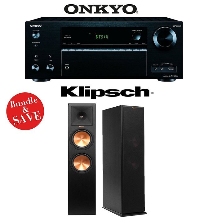 Onkyo TX-NR656 7.2 Channel Network A/V Receiver + (1) Pair of Klipsch RP-280F Reference Premiere Floorstanding...