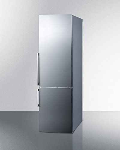 Frost-free ENERGY STAR certified bottom freezer refrigerator in stainless steel with factory installed icemaker N6