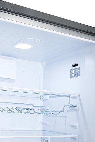 Frost-free ENERGY STAR certified bottom freezer refrigerator in stainless steel with factory installed icemaker N7