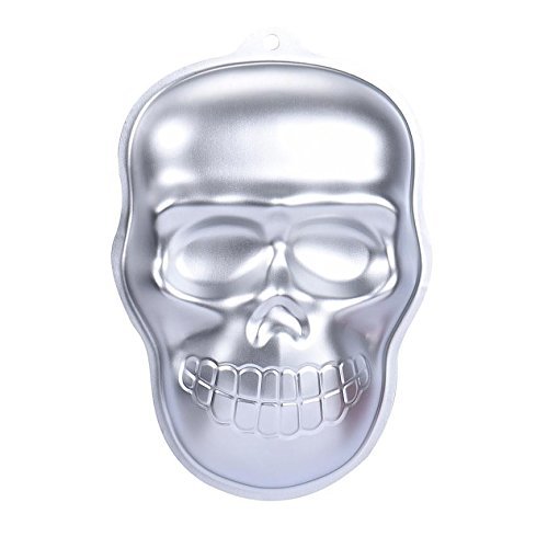 Metal Skull Cake Cookie Jelly Tin Pan Halloween Baking Mold Mould Kitchen Craft